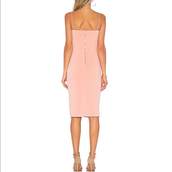 BEC & BRIDGE Metamorphic Plunge Dress in Blush 4 - Picture 3 of 8
